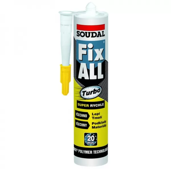 Vytvrzující lepidlo Soudal FIX ALL TURBO