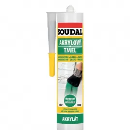 SOUDAL 300ml černý Akrylový tmel