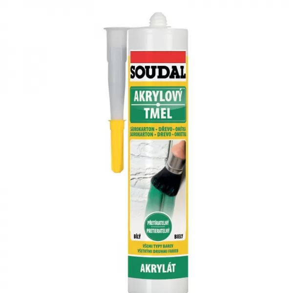 SOUDAL 300ml hnědý Akrylový tmel