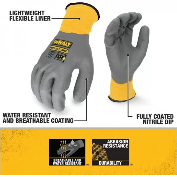 Pracovní rukavice voděodolné DeWALT DPG35L