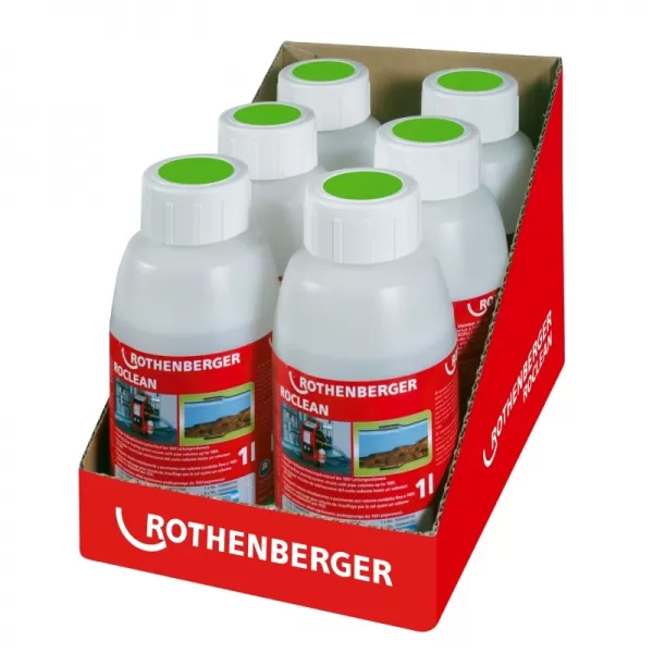 Čistící chemie, konzervační látka pro podlahové topení 6x1L ROTHENBERGER ROCLEAN