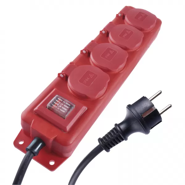 Prodlužovací kabel gumový 4 zásuvky 5m EMOS P14151