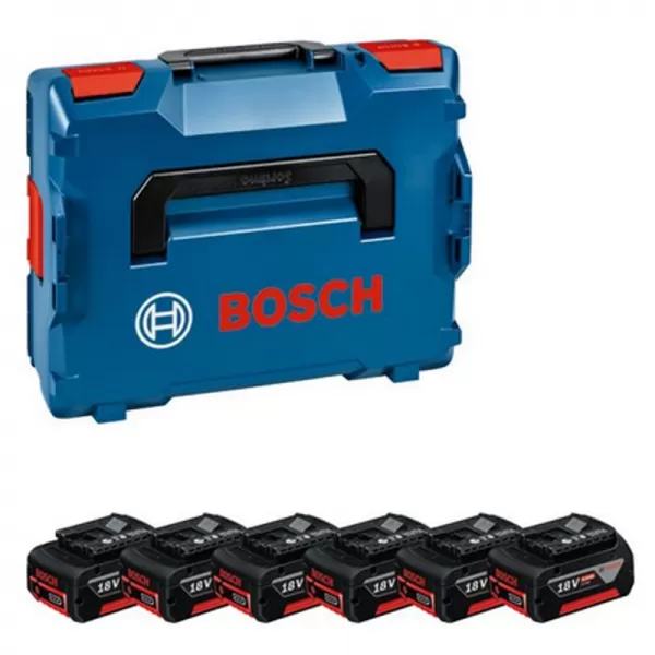 Sada akumulátorů Bosch 6× GBA 18V 4,0Ah 1600A02A2S