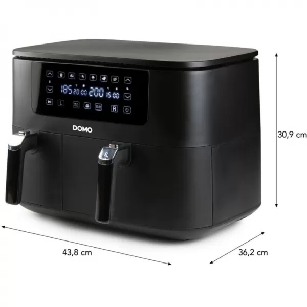 Dvojitá horkovzdušná fritéza 3+6 l DOMO DO546FR