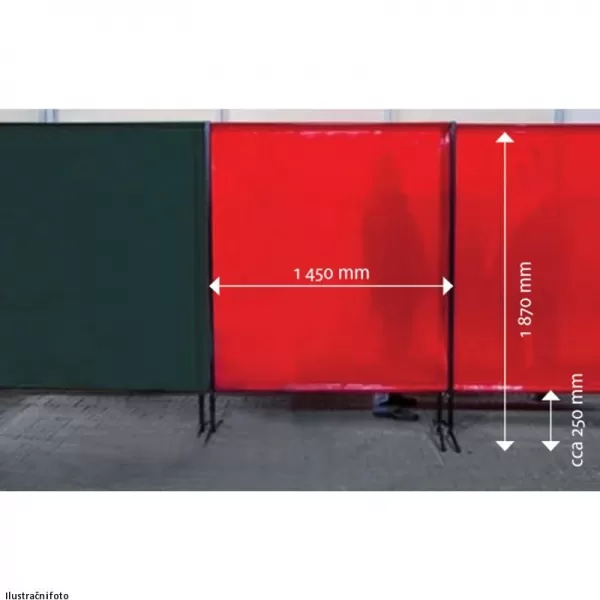 Ochranná zástěna zelená TransEco 1450 V
