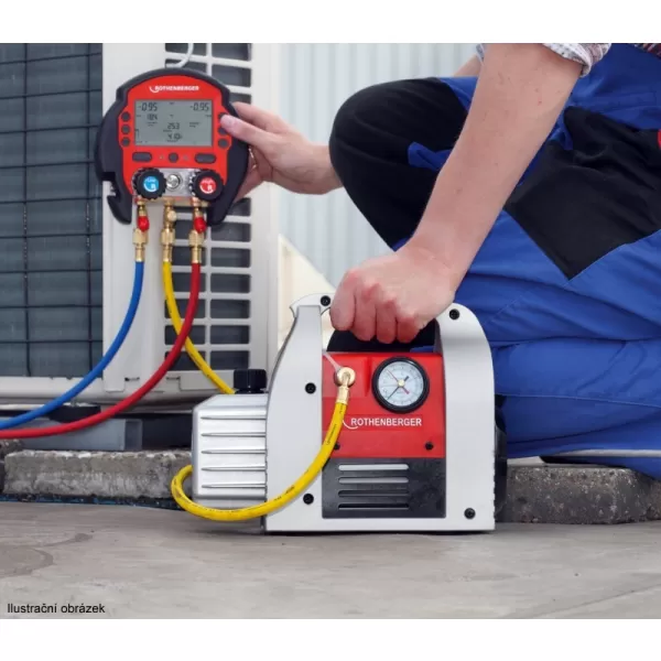 Dvoustupňové čerpadlo s rotačním šoupátkem ROTHENBERGER ROAIRVAC R32 6.0