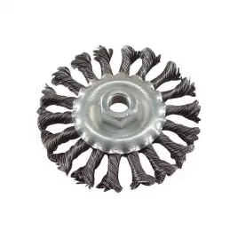 Kartáč radiální copánkový 125mm vlnitý drát S 0,5mm M14x2mm EXTOL CRAFT 17026