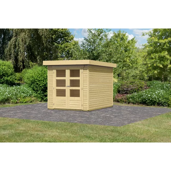 Dřevěný domek KARIBU ASKOLA 2 (73059) natur LG1756