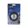 Kartáč okružní copánkový 75mm vlnitý drát S 0,5mm stopka 6mm EXTOL CRAFT 17039