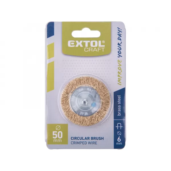 Kartáč okružní pomosazený 50 mm EXTOL CRAFT 17052