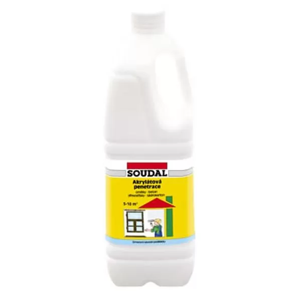 Akrylátová penetrace bílá 5 l Soudal 1750200