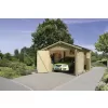 Dřevěná garáž KARIBU 54133 28 mm natur LG1885