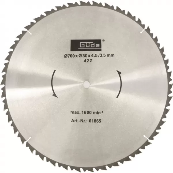 Pilový kotouč HM 700 x 30mm, 42Z Güde 1865