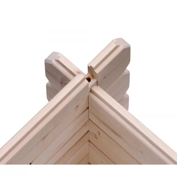 Dřevěná garáž KARIBU 54133 28 mm natur LG1885