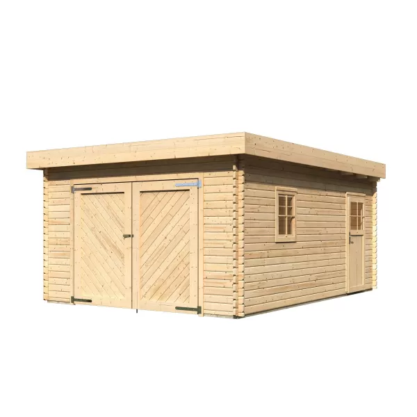 Dřevěná garáž KARIBU 68284 40 mm natur LG1888