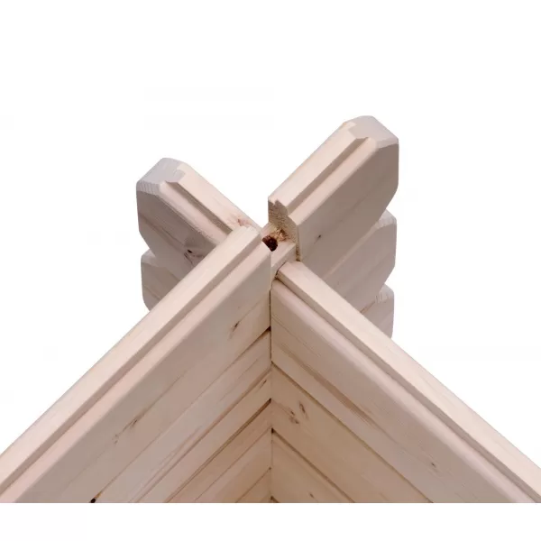 Dřevěná garáž KARIBU 43545 38 mm natur LG1887