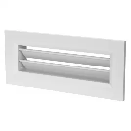 Kovová ventilační mřížka 300x55 mm pro zakončení kovového konektoru do stěny DALAP 197532
