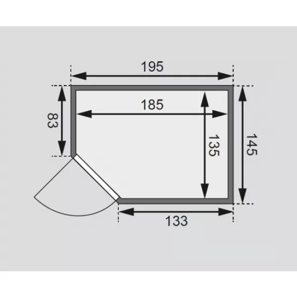 Finská sauna KARIBU JELLA (6166) LG1954
