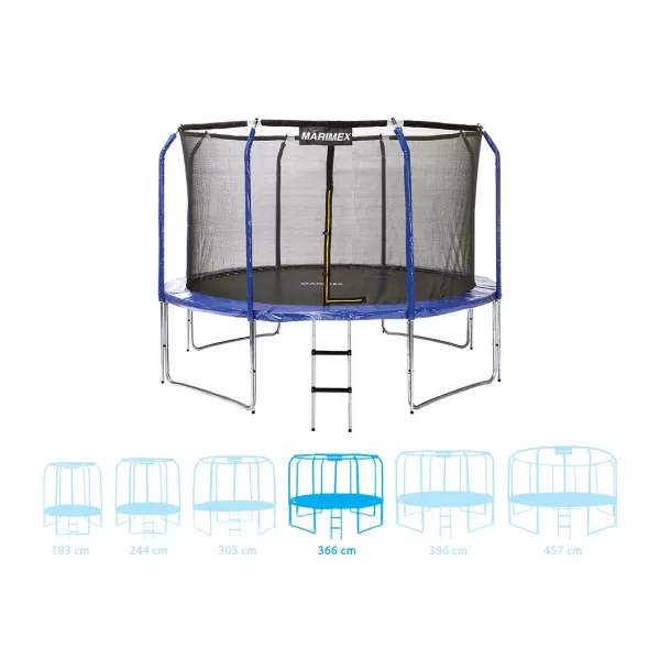 Trampolína Standard 366 cm + vnitřní ochranná síť + schůdky ZDARMA Marimex 19000082