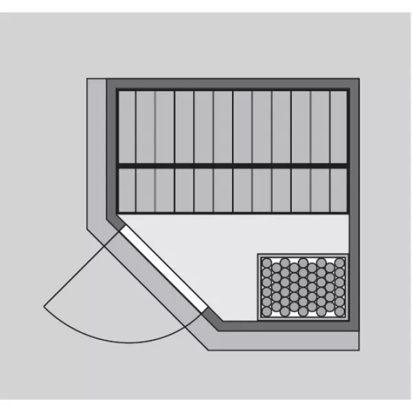 Finská sauna KARIBU LARIN (75604) LG1937