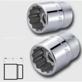 Hlavice dvanáctihranná CRV 3/4" 60mm HONITON H1661MC
