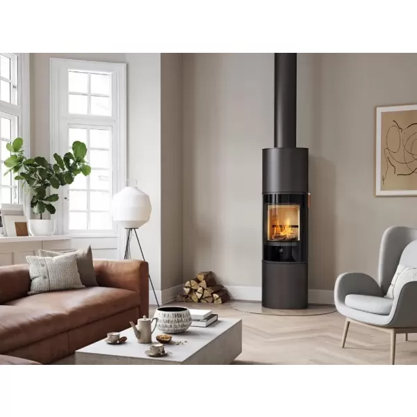 Krbová kamna ocelová dvířka SCAN 84-4 CLASSIC MAXI černý lak