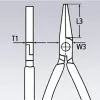 Ploché kleště 125mm Knipex 20 01 125