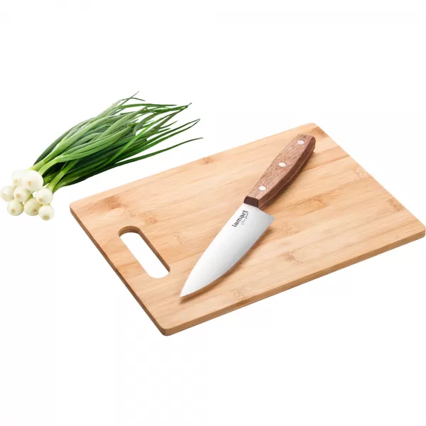 Prkénko 30x22 cm a nůž Bamboo LAMART LT2059