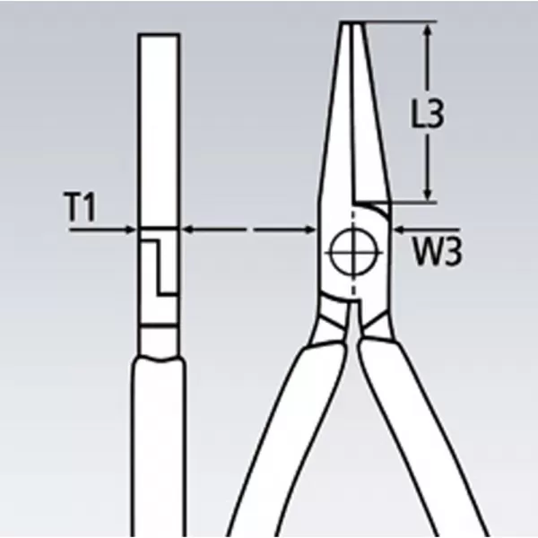 Ploché kleště 180mm Knipex 20 01 180