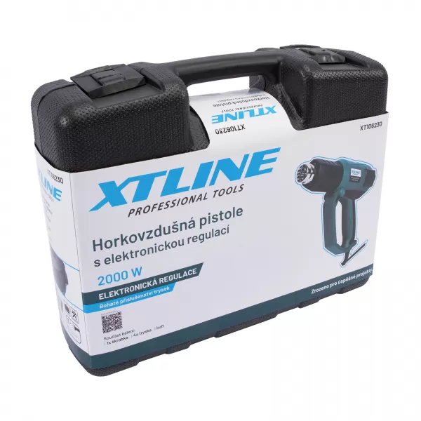 Opalovací pistole digitální regulace PLD2233 2000W s příslušenstvím Xtline XT106230