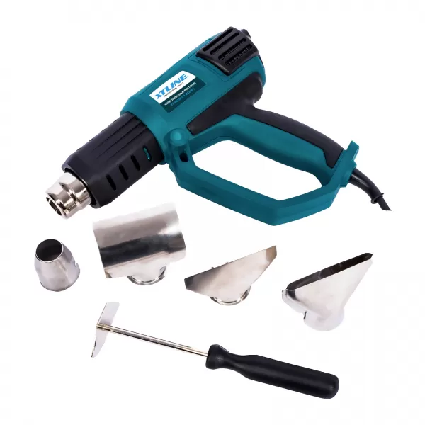 Opalovací pistole digitální regulace PLD2233 2000W s příslušenstvím Xtline XT106230