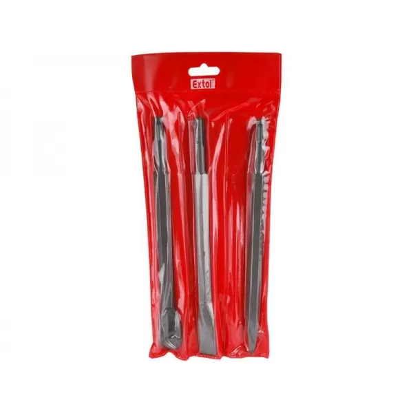 Sekáče SDS PLUS sada 3ks EXTOL CRAFT 23950