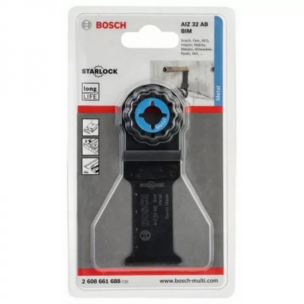 BIM ponorný pilový list AIZ 32 AB Metal 32 x 50 mm Bosch 2608661688