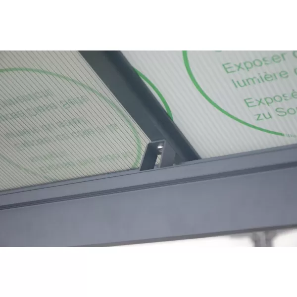 Zahradní altán LANITPLAST 43 antracit + čirý PC LG2470