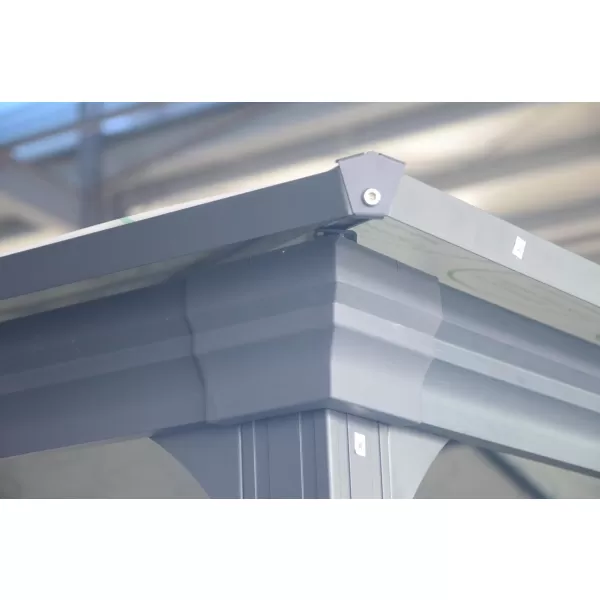 Zahradní altán LANITPLAST 43 antracit + čirý PC LG2470