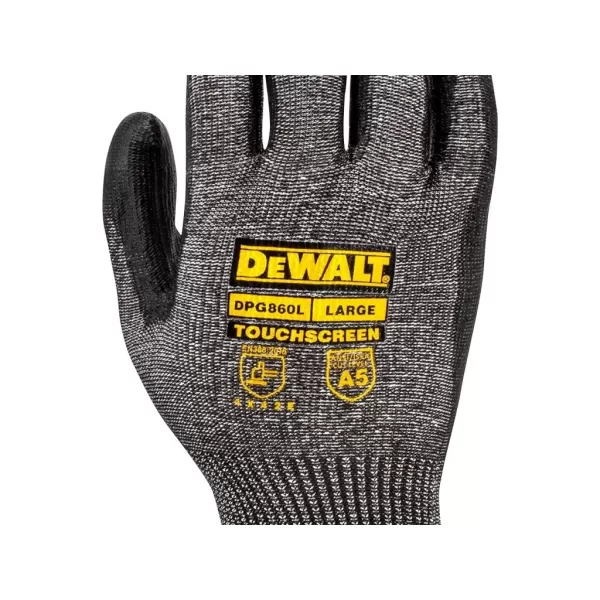 Dotykové pracovní rukavice s ochranou proti proříznutí DeWALT DPG860L