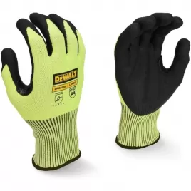 Hi-Vis rukavice s ochranou proti proříznutí DeWALT DPG855L