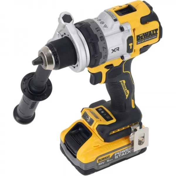 Aku bezuhlíková příklepová vrtačka 18V 2x5,0Ah + příslušenství DeWALT DCD1007H2AT
