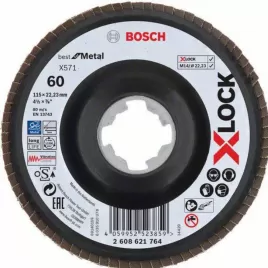 Lamelový kotouč X-LOCK X571 Best for Metal 115mm, G 40 Bosch 2608621764
