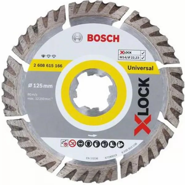 Diamantový dělicí kotouč Standard for Universal 125mm X-LOCK 2608615166