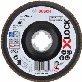 Lamelový kotouč X-LOCK X571 Best for Metal 125mm, G 40 Bosch 2608621767