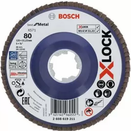 Lamelový kotouč rovné X571 Best for Metal 125mm Bosch X-LOCK 2608619211