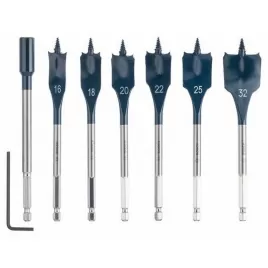 7dílná sada plochých vrtáků do dřeva EXPERT Self Cut Speed, 16/18/20/22/25/32 mm Bosch 2608900334