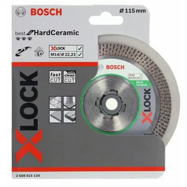 Diamantový řezný kotouč EXPERT HardCeramic X-LOCK 115 × 22,23 × 1,4 × 10 mm Bosch 2608900657