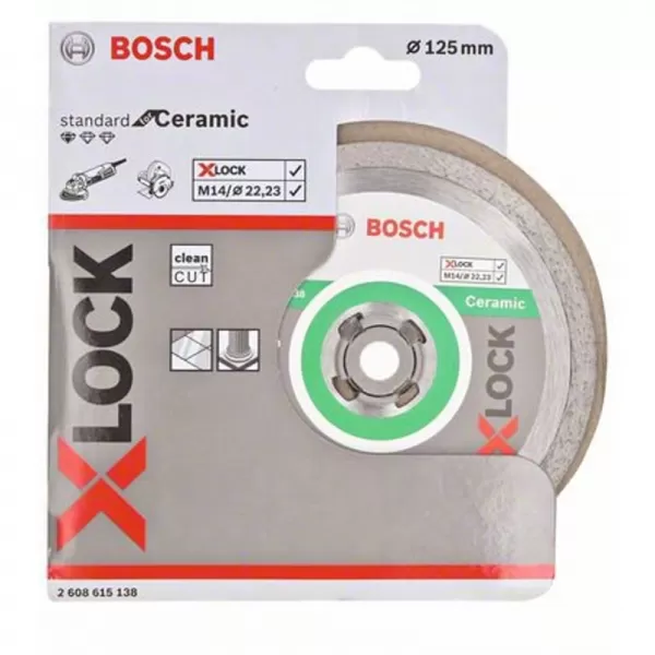 Diamantový dělicí kotouč Standard for Ceramic 125mm X-LOCK 2608615138