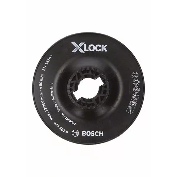 Opěrný talíř X-LOCK 125 mm Bosch 2608601716