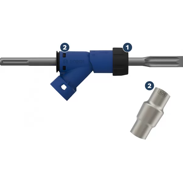 Odsávací adaptér EXPERT SDS Clean max pro plochý sekáč 25×400 mm Bosch 2608901477