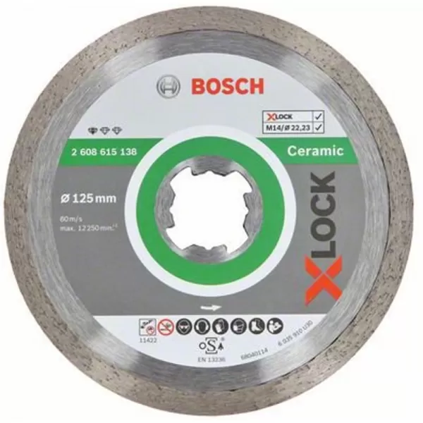 Diamantový dělicí kotouč Standard for Ceramic 125mm X-LOCK 2608615138