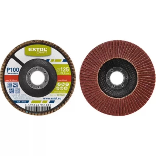 Kotouč lamelový šikmý korundový P36 150mm EXTOL CRAFT 260043