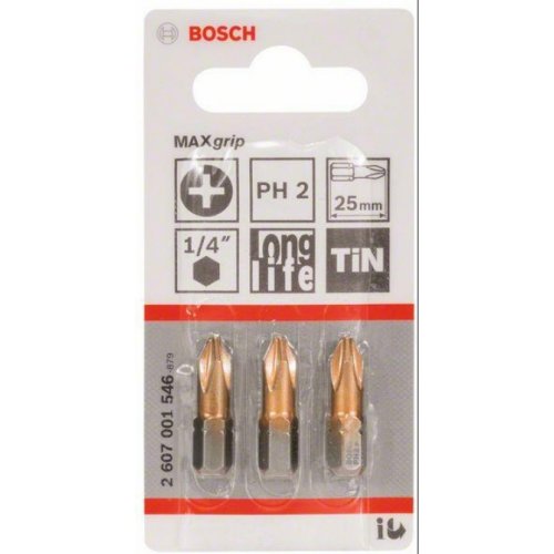 Šroubovací bit Max Grip PH 2, 25 mm Bosch 2607001546